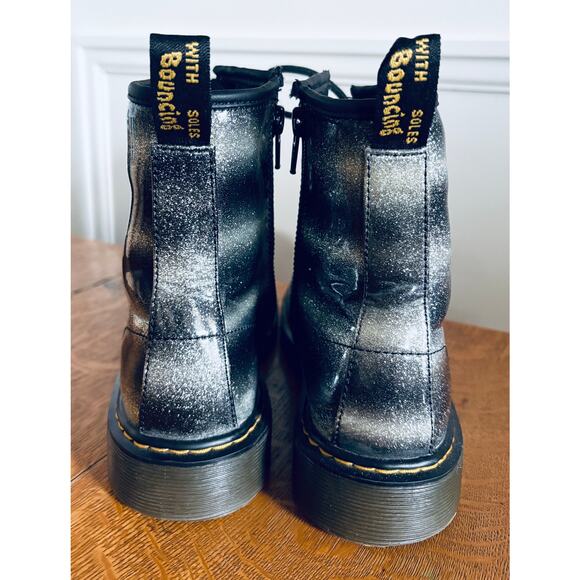 Doc Martens Youth 1460 Ombre Glitter Boots, Size 5 - Picture 4 of 6